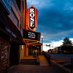 Rose theater in the evening