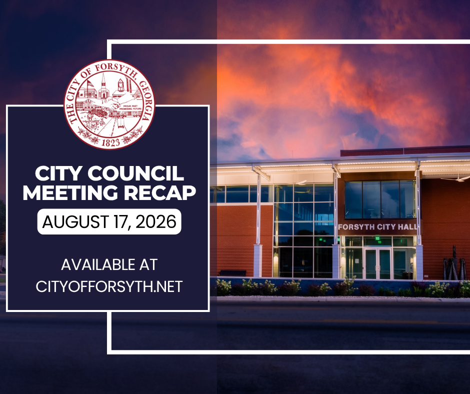 City Council meeting recap graphic