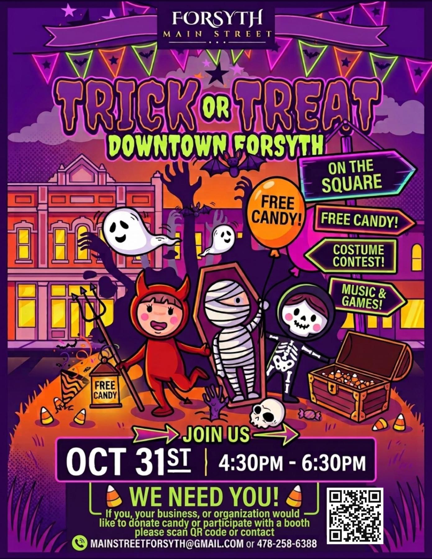 Downtown Trick or Treat Flyer
